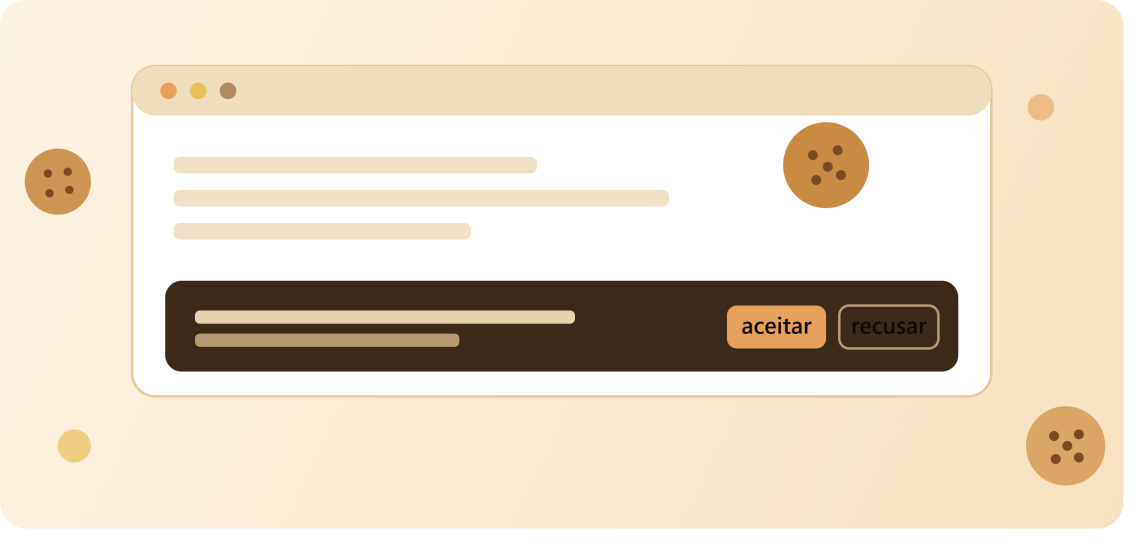 imagem ilustrativa da política de cookies do website
